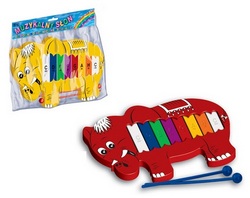 Musical elephant diatonic glockenspiel 8 tone in a bag